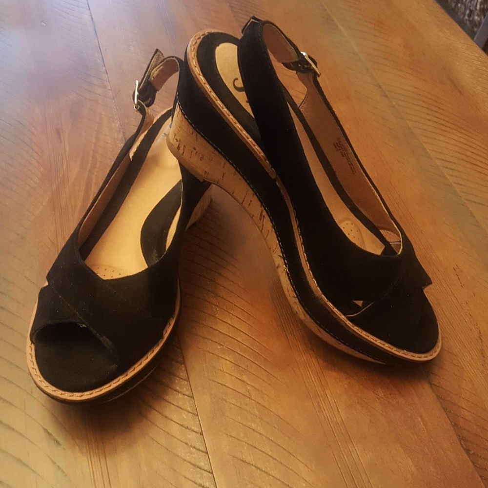Sofft cork Wedge Sandals